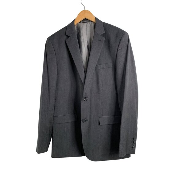 Joe Joseph Abboud Charcoal Wool Blend Mens Suit Seperate Jacket 42R 8904 EUC - Picture 1 of 9